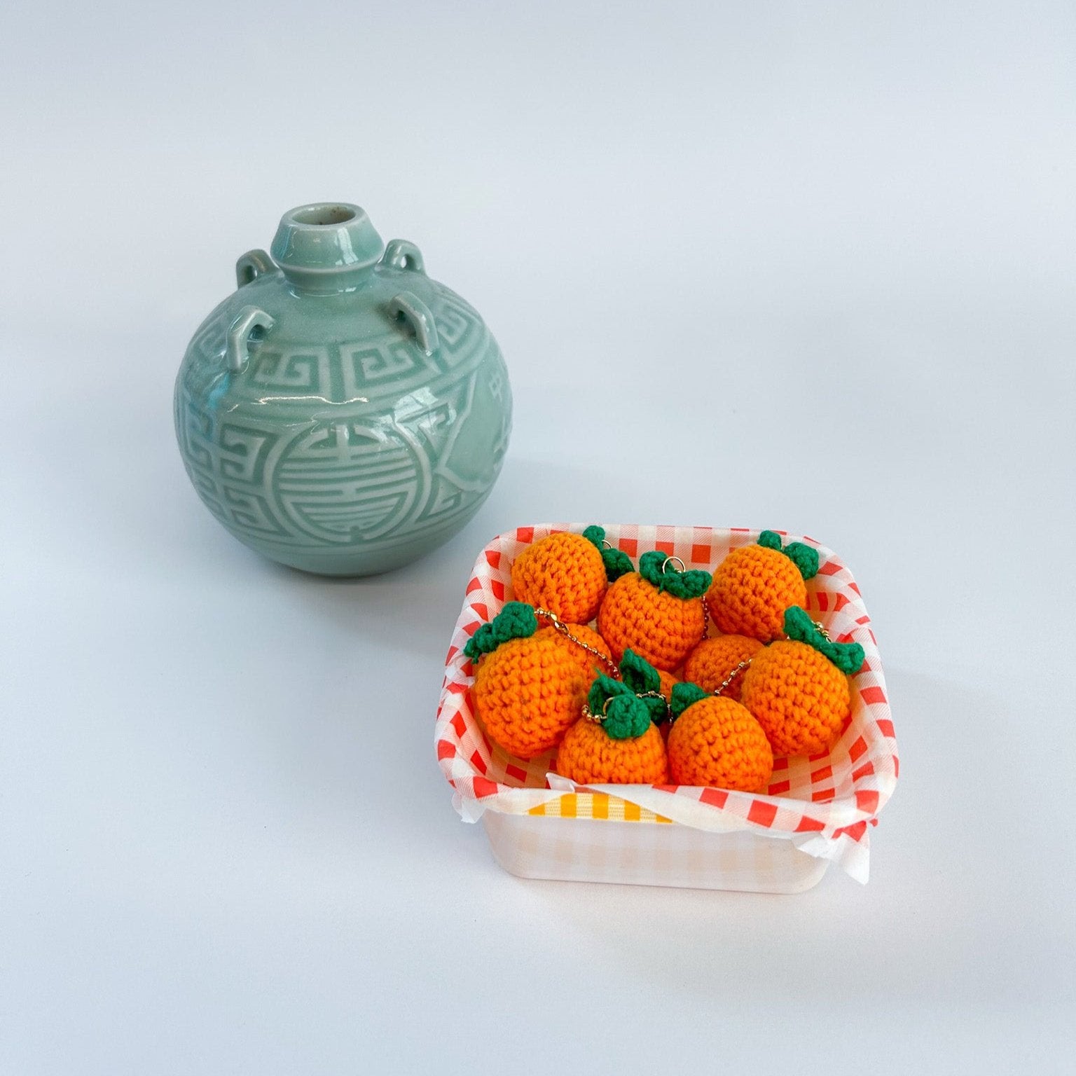 Sumo Orange Keychain