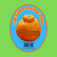 The Sumo Orange Lamp — Handmade Novelty Fruit Lamp | Lumpy Studios